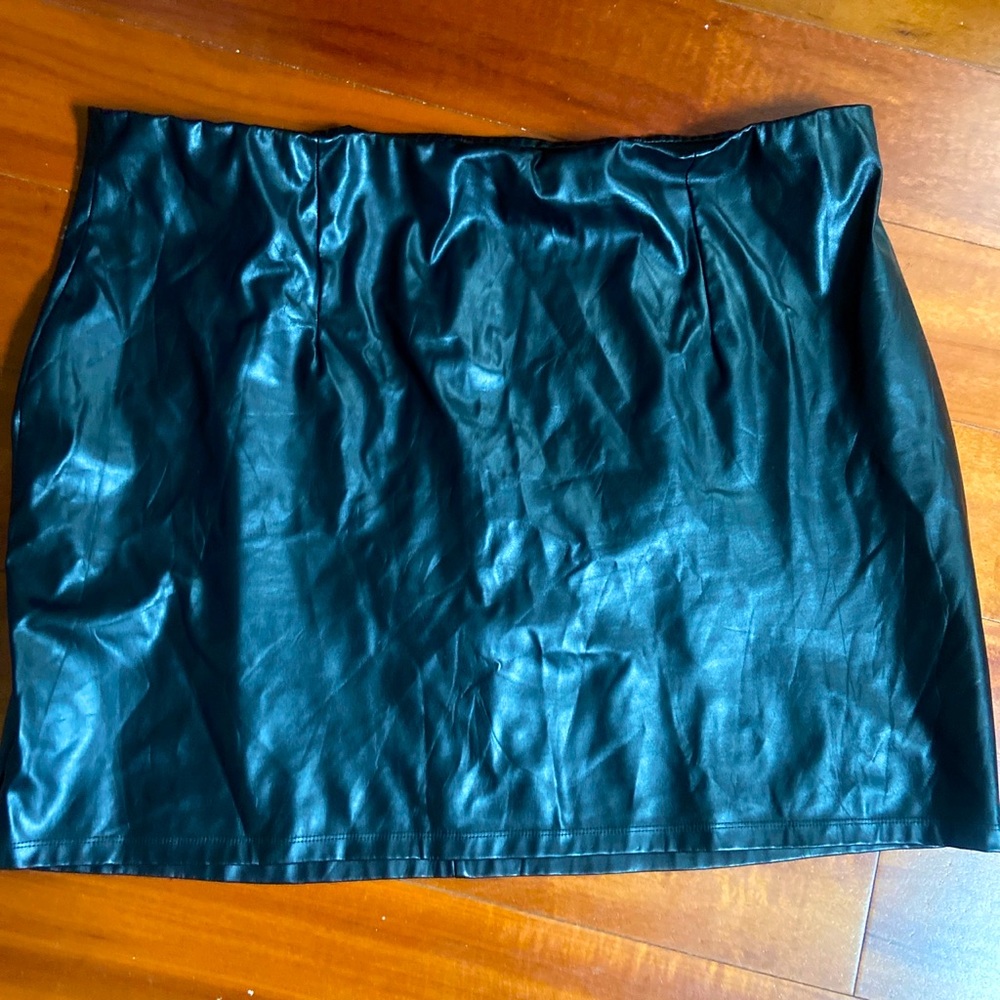 Asos curve leather skirt